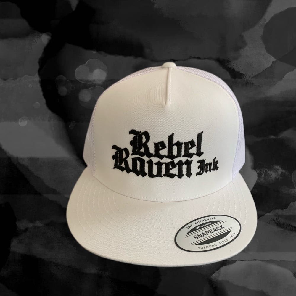 White Rebel Raven Snap Back With Tags New Brand!